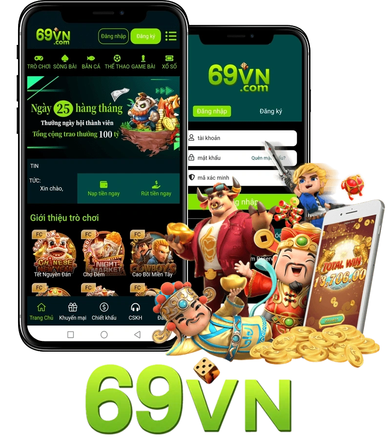 Ứng dụng 69VN trên thiết bị di động